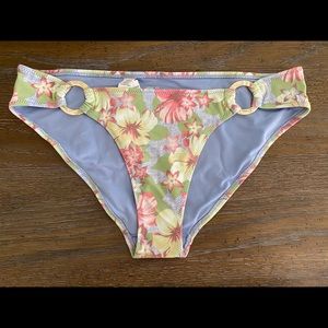 NEW with tag aerie size S floral bikini bottoms
